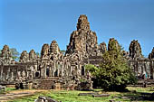 Angkor Thom - Bayon temple, general view from South 